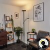 Lampadaire Busswil LED Noir, 2 lumières
