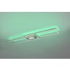 Plafonnier Trio-Leuchten Ganado LED Nickel mat, 2 lumières, Télécommandes, Changeur de couleurs