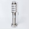 Borne lumineuse Tunes Nickel mat, 1 lumière