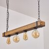 Suspension Montgomery Écru, Noir, 4 lumières