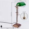Lampe de banquier Ragaz Bronze, 1 lumière