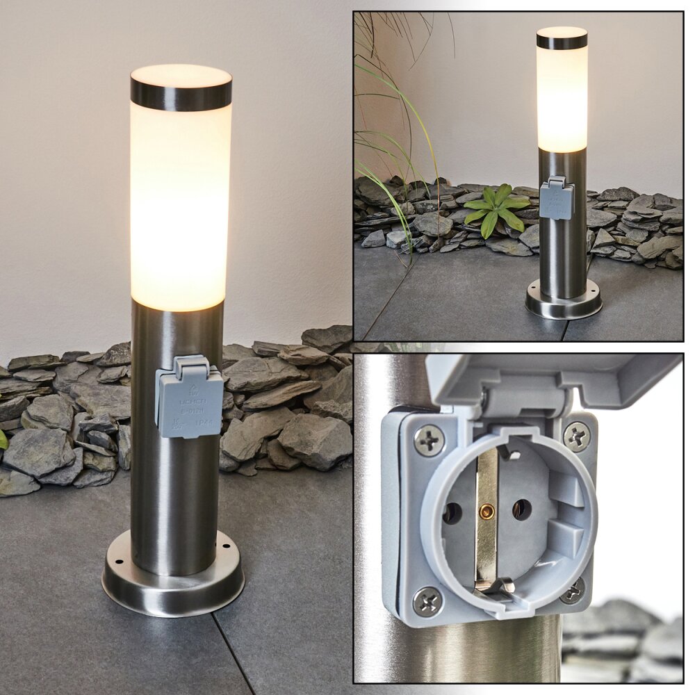 Borne lumineuse Sessa Nickel mat, 1 lumière main product photo