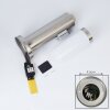 Borne lumineuse Sessa Nickel mat, 1 lumière
