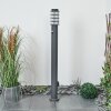 Borne lumineuse Tunes Anthracite, 1 lumière, Détecteur de mouvement