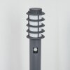 Borne lumineuse Tunes Anthracite, 1 lumière, Détecteur de mouvement