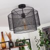 Plafonnier Amsoldingen Noir, 1 lumière