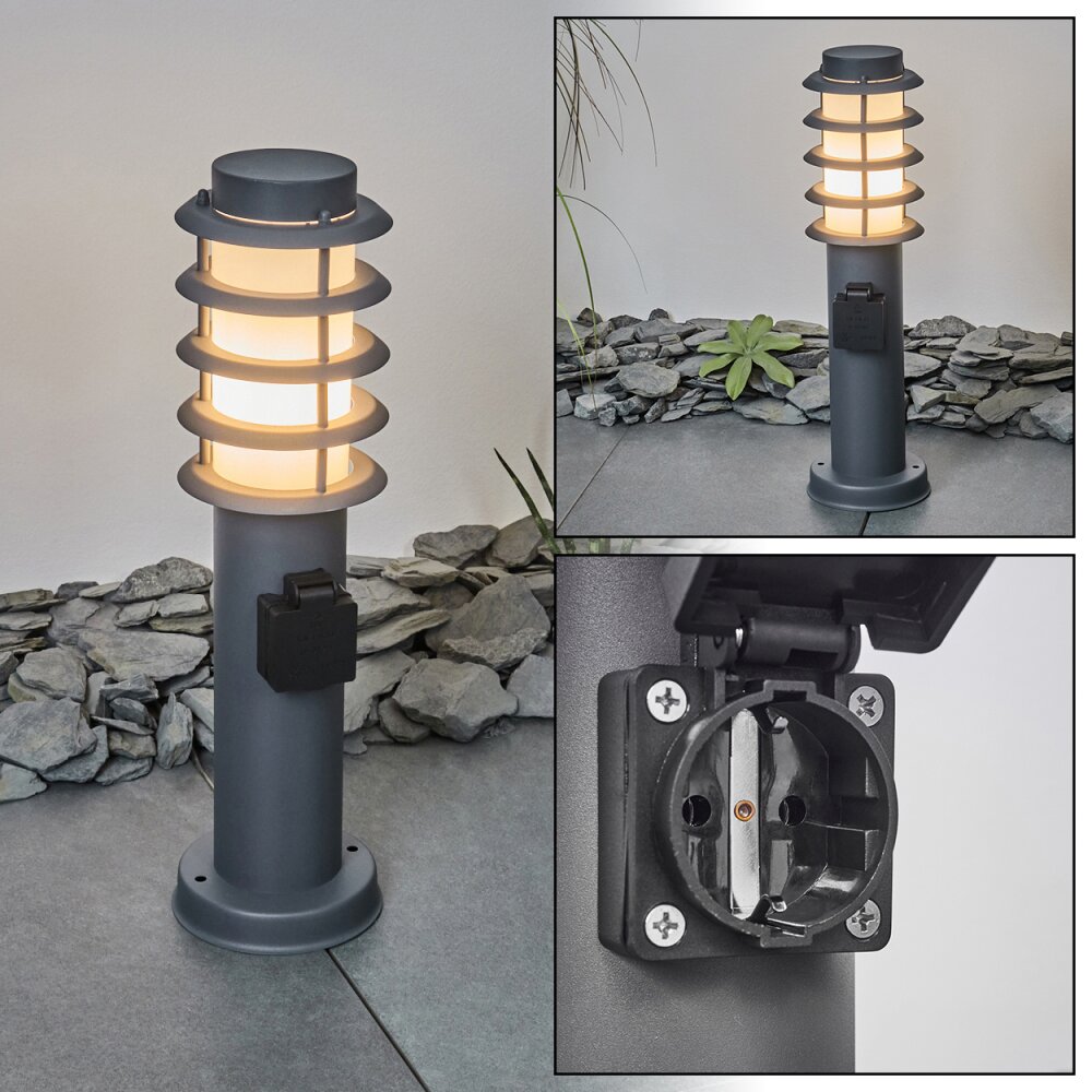 Borne lumineuse Tunes Anthracite, 1 lumière main product photo