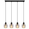 Suspension Globo LAZARUS Noir, 4 lumières
