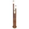 Borne lumineuse Globo BOSTON Bois foncé, 3 lumières