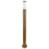 Borne lumineuse Globo BOSTON Bois foncé, 1 lumière