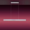 Suspension Leuchten-Direkt LOLAsmart-NILA LED Aluminium, 2 lumières, Télécommandes, Changeur de couleurs