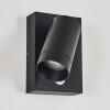 Applique murale d'extérieur Hakamken Noir, 1 lumière, Détecteur de mouvement