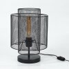 Lampe de table Amsoldingen Noir, 1 lumière