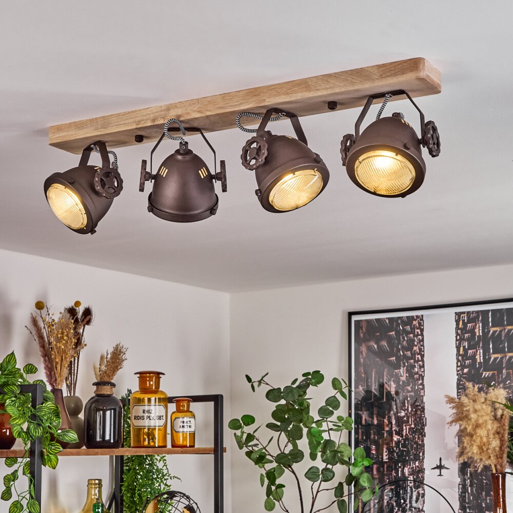 Plafonnier Herford Écru, 4 lumières main product photo