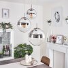 Suspension Degevos Nickel mat, 3 lumières