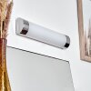 lampe miroir Morges LED Chrome, Blanc, 1 lumière