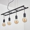 Suspension Susillon Noir, 4 lumières Suspension Susillon Noir, 4 lumières