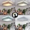 Plafonnier Tise LED Blanc, 1 lumière