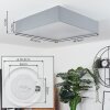 Plafonnier Tise LED Blanc, 1 lumière