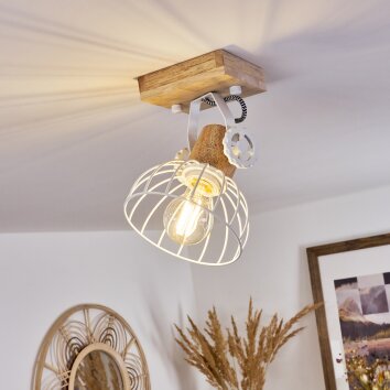 Plafonnier Orny Écru, Blanc, 1 lumière Plafonnier Orny Écru, Blanc, 1 lumière