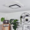 Plafonnier Andelfingen LED Blanc, 1 lumière, Télécommandes