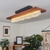 Plafonnier Versoix LED Noir, 1 lumière
