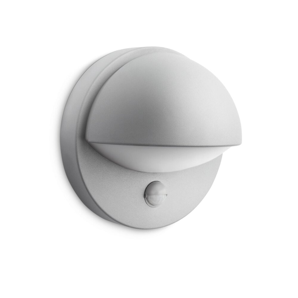Applique murale d'extérieur Philips myGarden June Gris, 1 lumière, Détecteur de mouvement main product photo