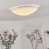 Plafonnier Worben LED Blanc, 1 lumière