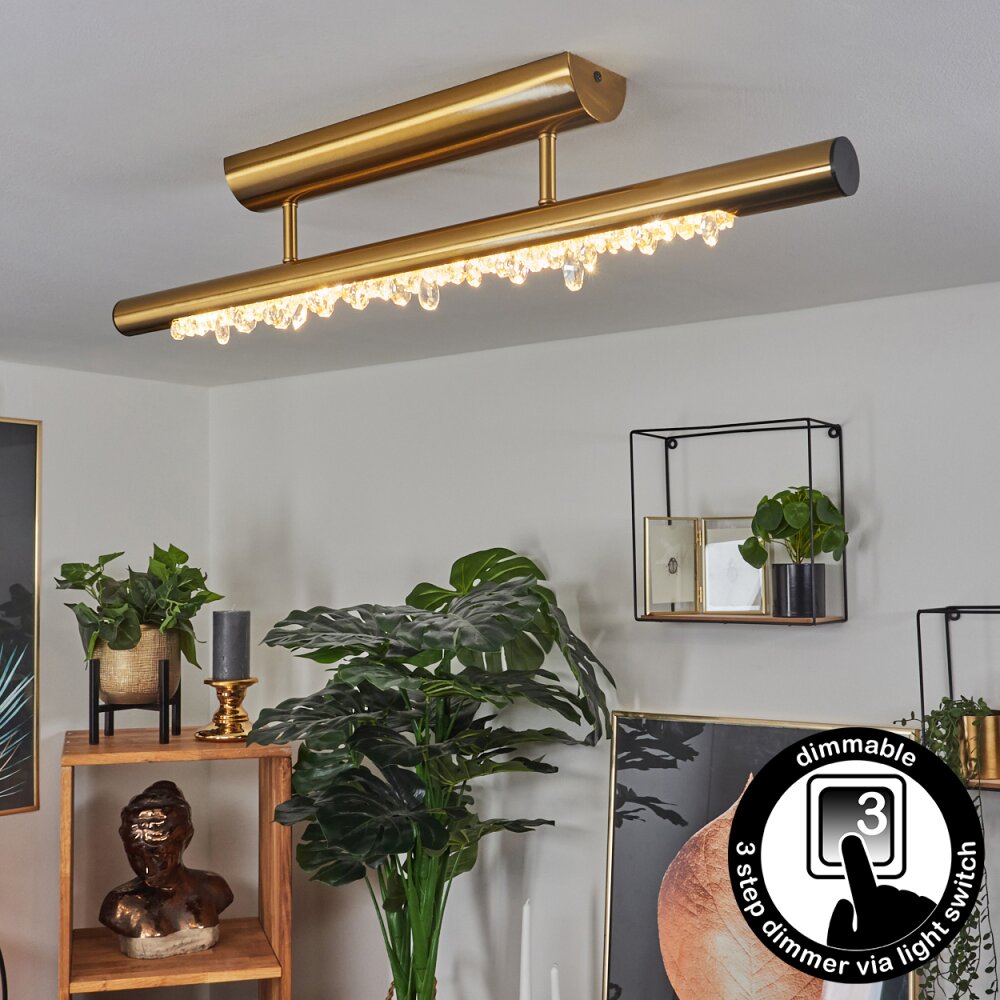 Plafonnier Rodeche LED Laiton, 1 lumière main product photo