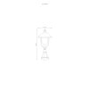 Borne lumineuse LCD Nabburg LED Noir, Argenté, 1 lumière