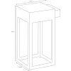 Applique murale d'extérieur LCD Kisselbach LED Noir, 1 lumière