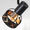 Plafonnier Tarasp Noir, 4 lumières