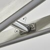 Suspension Schleitheim Chrome, Nickel mat, Blanc, 1 lumière
