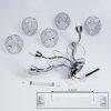Plafonnier Saxeten Chrome, 5 lumières