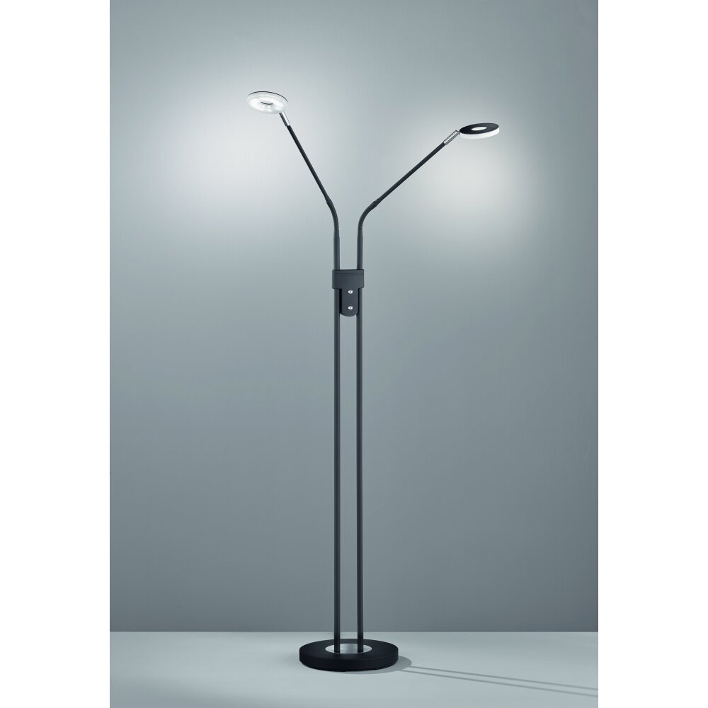 Lampadaire Fischer & Honsel Dent LED Noir, 2 lumières main product photo