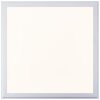 Plafonnier Brilliant Flat LED Argenté, 1 lumière, Télécommandes
