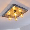 Plafonnier Octoraro Argenté, 4 lumières