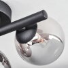 Plafonnier Chariton LED Noir, 3 lumières