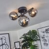 Plafonnier Chariton LED Noir, 3 lumières