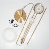 Lampadaire Biot LED Laiton, 2 lumières