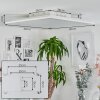 Plafonnier Barasat LED Blanc, 1 lumière
