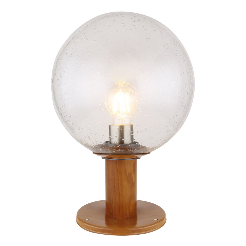Borne lumineuse Globo OSSY Couleur bois, 1 lumière main product photo