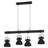 Suspension Eglo SHIREBROOK Noir, 4 lumières