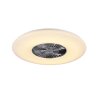 Ventilateur Reality Visby LED Chrome, 1 lumière, Télécommandes