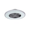 Ventilateur Reality Harstad LED Chrome, 1 lumière, Télécommandes