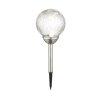Borne lumineuse Globo Solar LED Transparent, 2 lumières, Changeur de couleurs