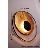 Applique murale Holländer SATELLITE Brun doré, 3 lumières