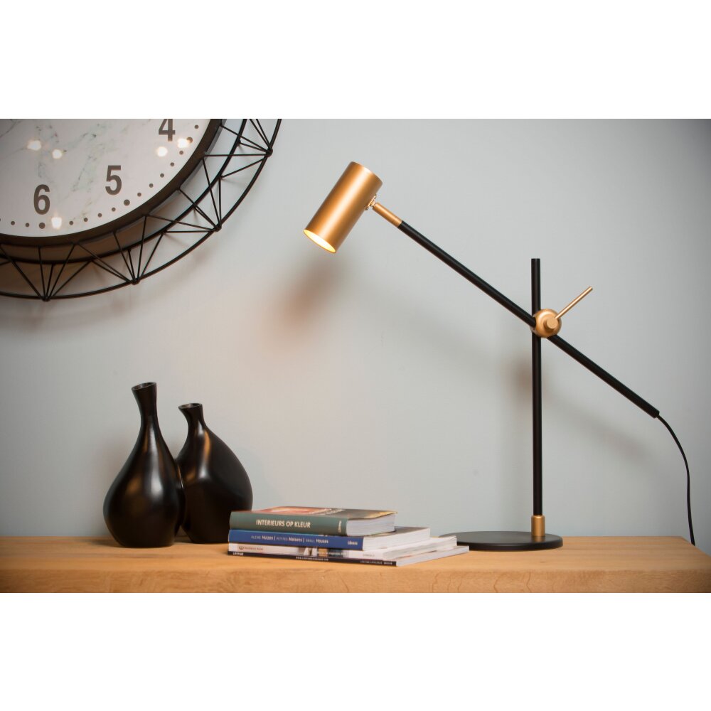 Lampe de table Lucide PHILINE Noir, 1 lumière main product photo