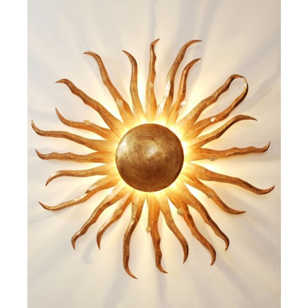 Plafonnier/Applique murale Holländer SONNE GIGANTE Or, 2 lumières main product photo