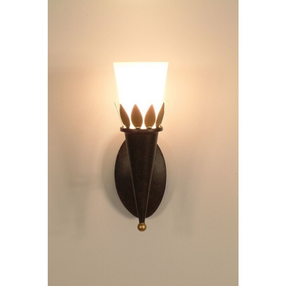 Applique murale Holländer TORCIA FOGLIE Brun doré, 1 lumière main product photo